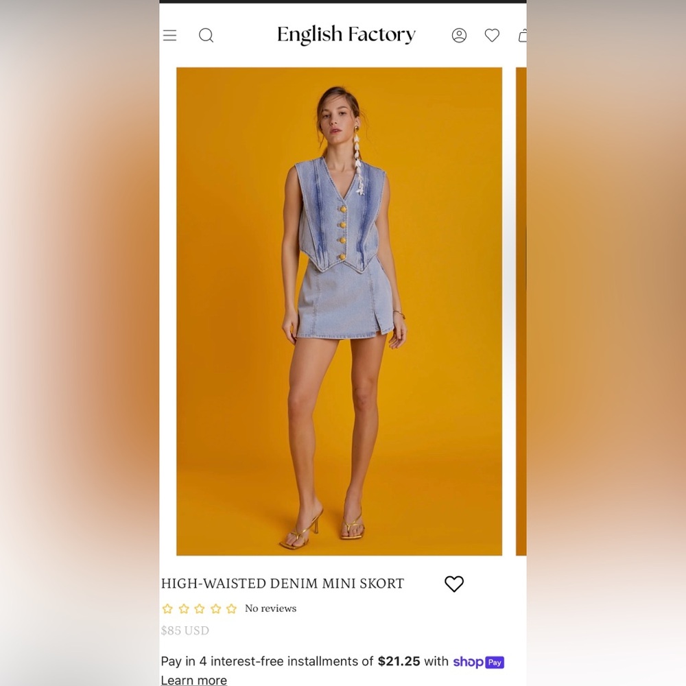 English Factory Blue Denim Apparel